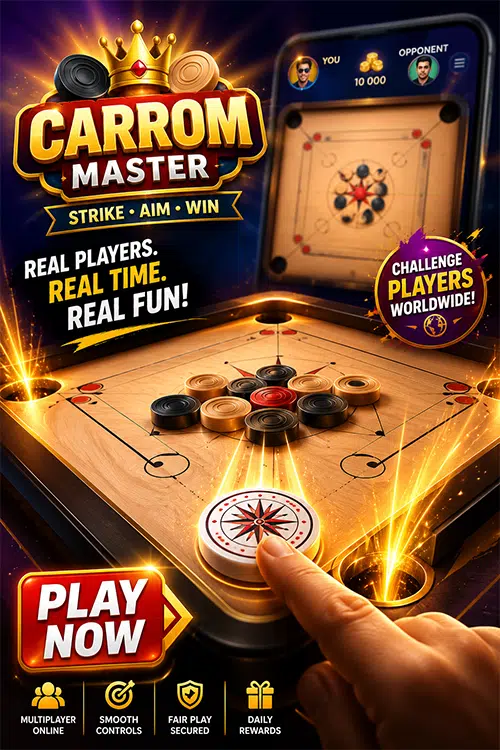 Carrom Pool Board Game